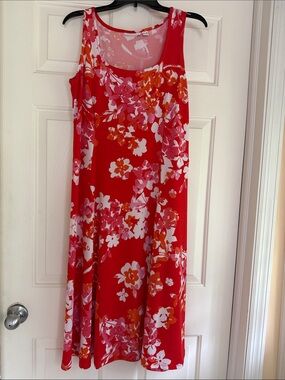 Susan Graver Sleeveless Liquid Knit Midi Dress